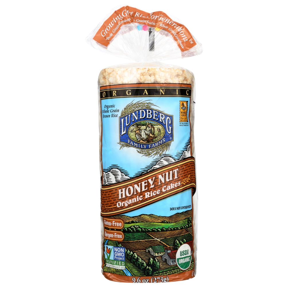 Lundberg Family Farms Rice Cake Honey Nut · Nueces · 272 g