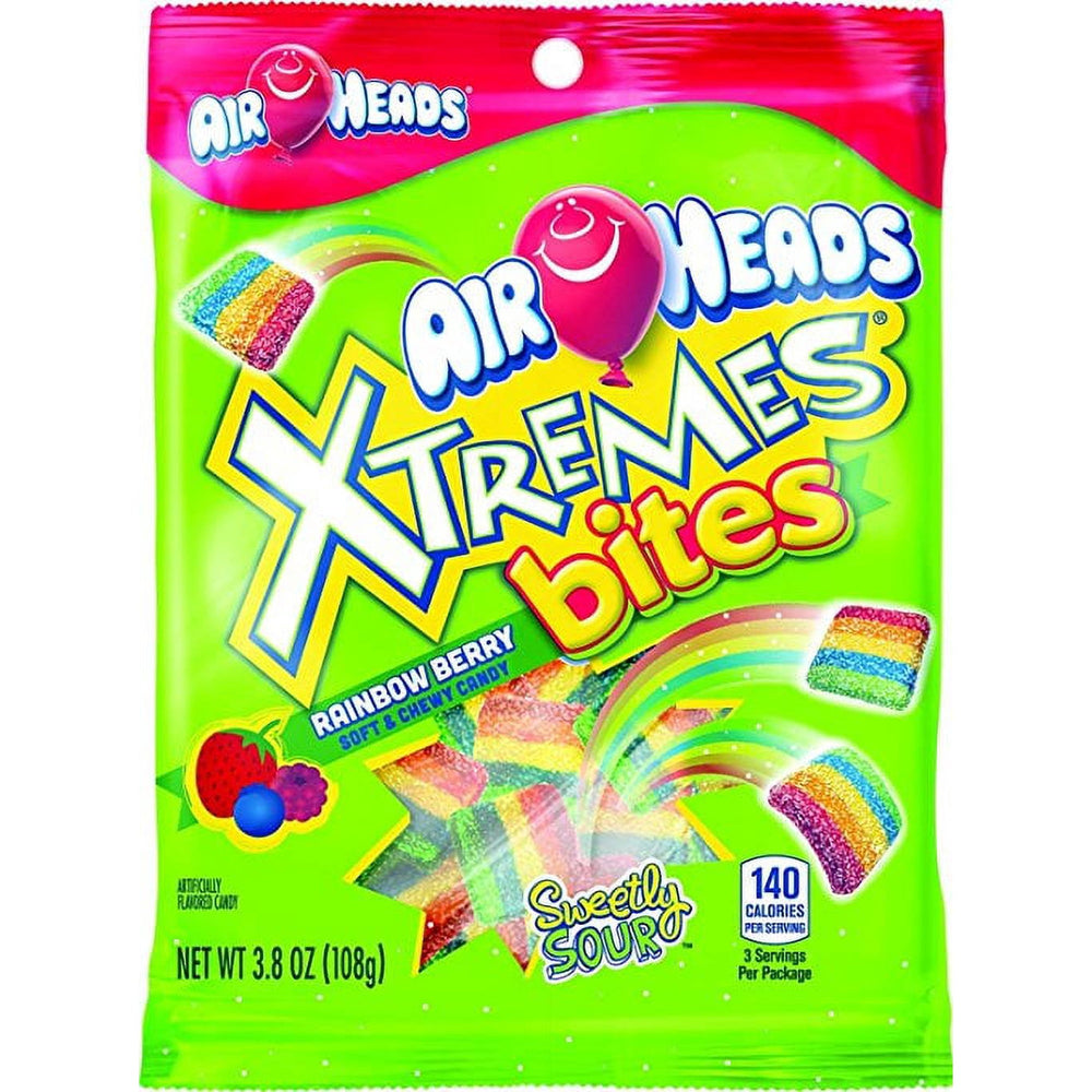 Airheads Xtremes Bites Rainbow Berry · Caramelos · 108 g