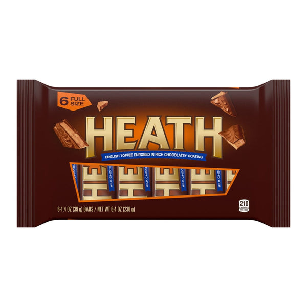 Heath Chocolatey English Toffee · Caramelos · 6 pzas de 40 g