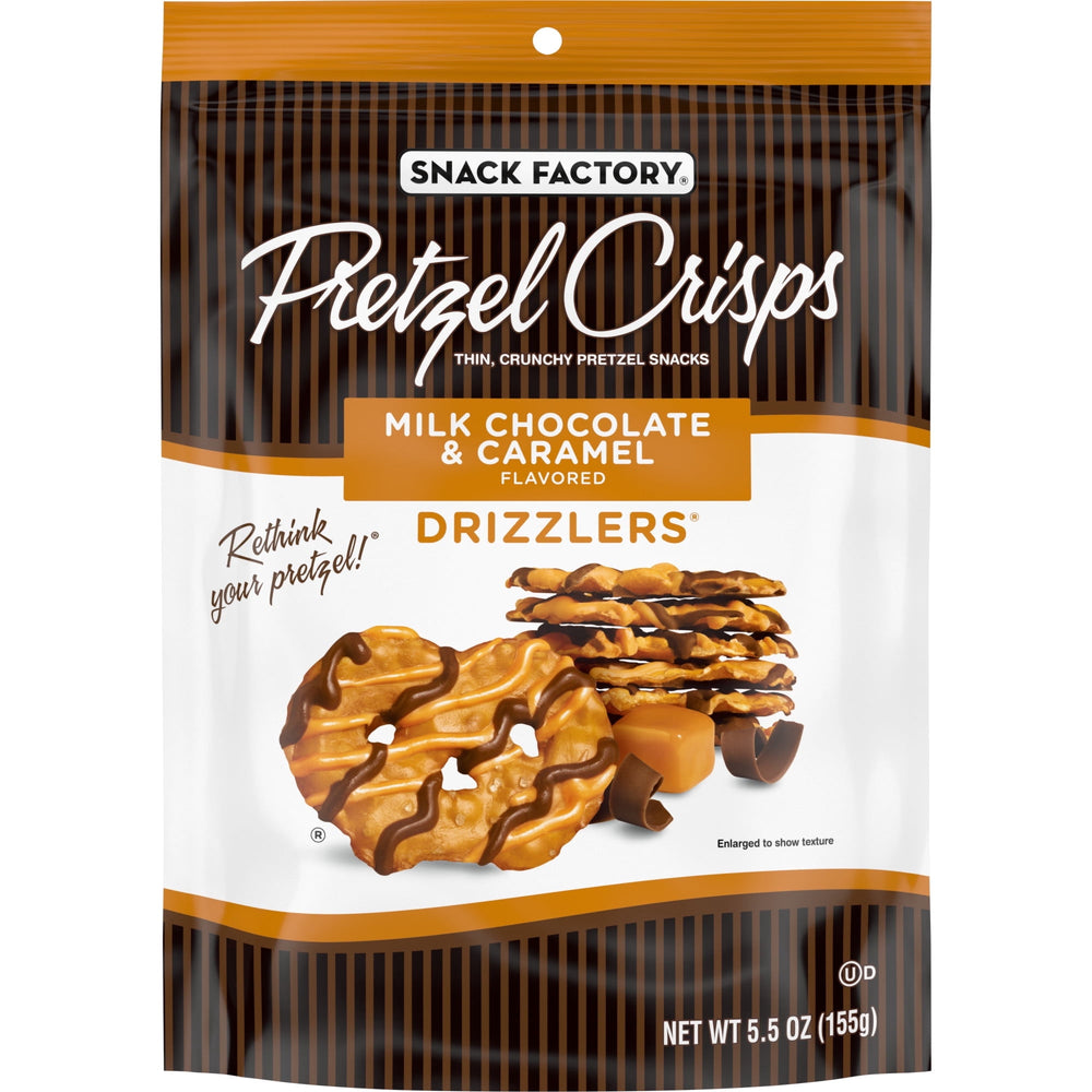 Factory Pretzel Crisps Drizzlers Milk Chocolate · Pretzels · 156 g