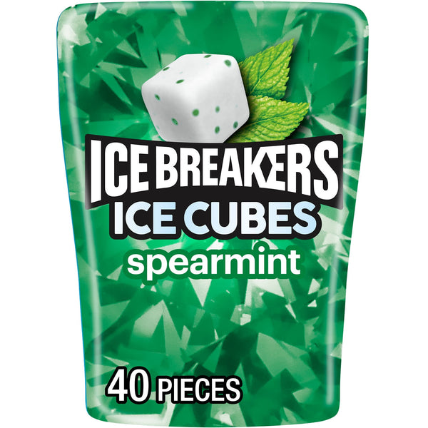 Ice Breakers Ice Cubes Spearmint sin azúcar · Chicles y mentas · 40 pzas de 92 g