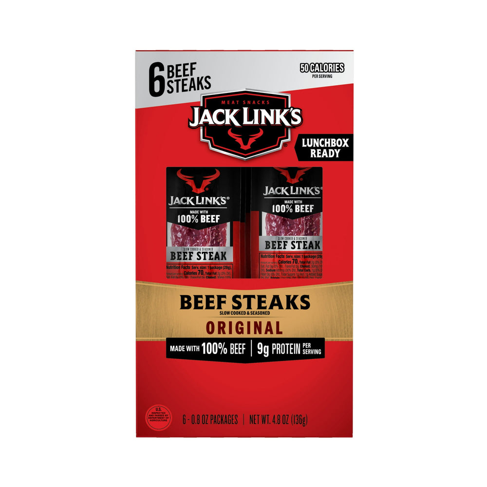Jack Link's Original Beef Steak Multi-Pack (6 · Carne seca · 23 g