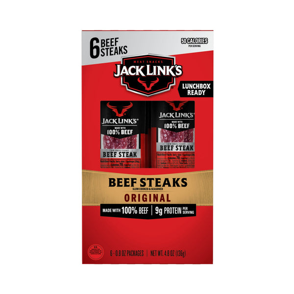 Jack Link's Original Beef Steak Multi-Pack (6 · Carne seca · 23 g