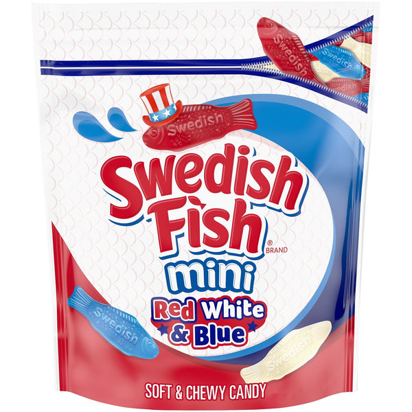 SWEDISH FISH Mini Red White & Blue Soft · Gomitas · 816 g