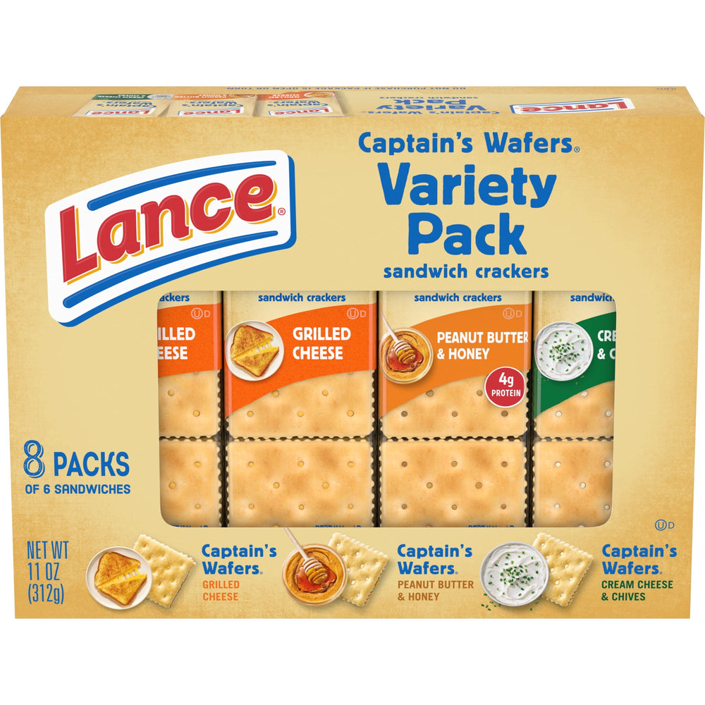 Lance Captain's Variety Pack 8 Paquetes · Galletas saladas
