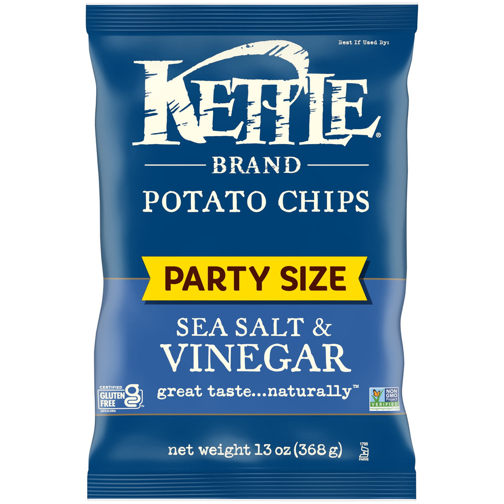 Kettle Brand Sea Salt & Vinegar · Papas · 369 g · tamaño fiesta