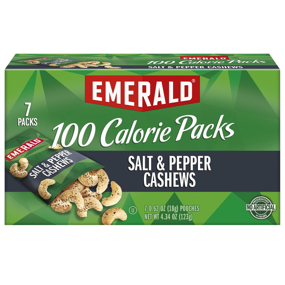 Emerald Nuts Salt & Pepper 100 Calorie · Nueces · 7 pzas