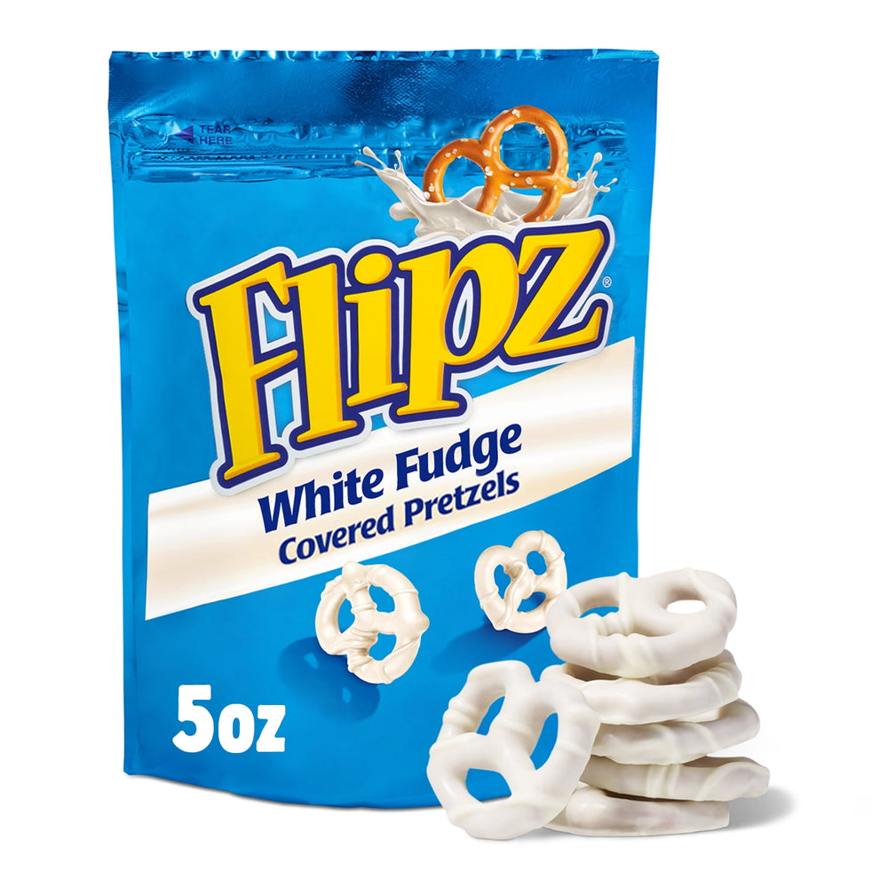 Flipz White Fudge Covered · Pretzels · 142 g