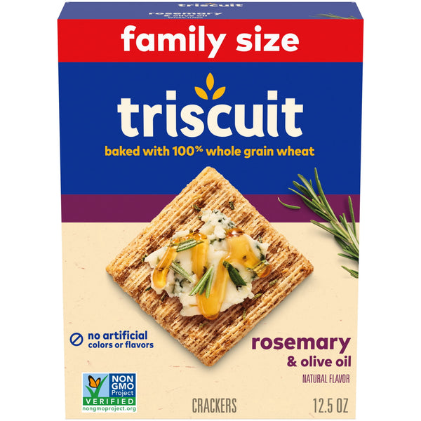 Triscuit Rosemary & Olive Oil Wheat · Galletas saladas · 354 g · tamaño familiar