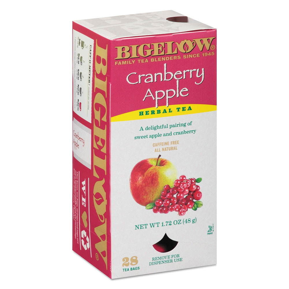 Bigelow Cranberry Apple Herbal Tea · Té · 28 pzas de 49 g