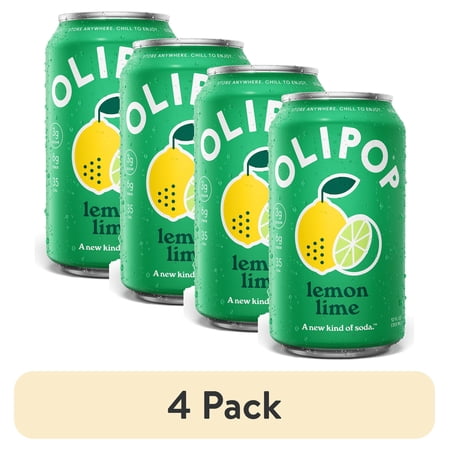 OLIPOP Lemon Lime · Refresco · 4 pack de 6 g