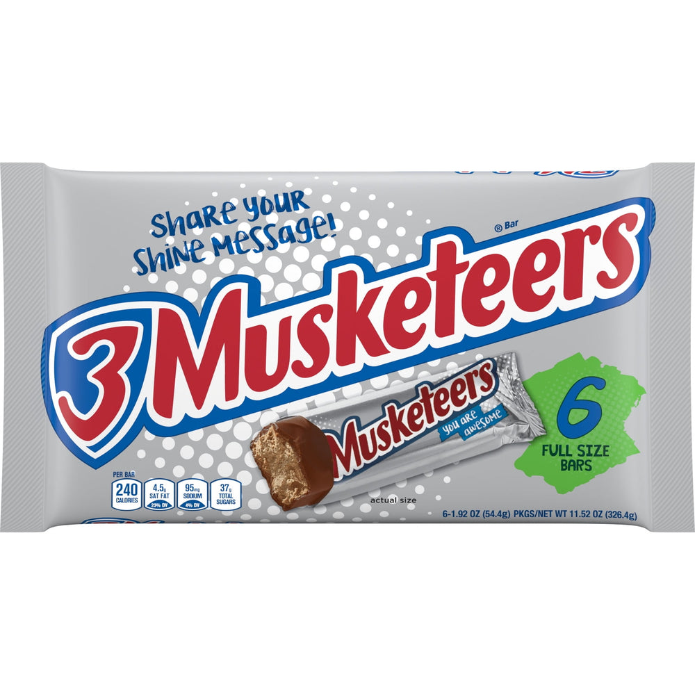 3 Musketeers Milk Chocolate Bulk · Caramelos · 54 g