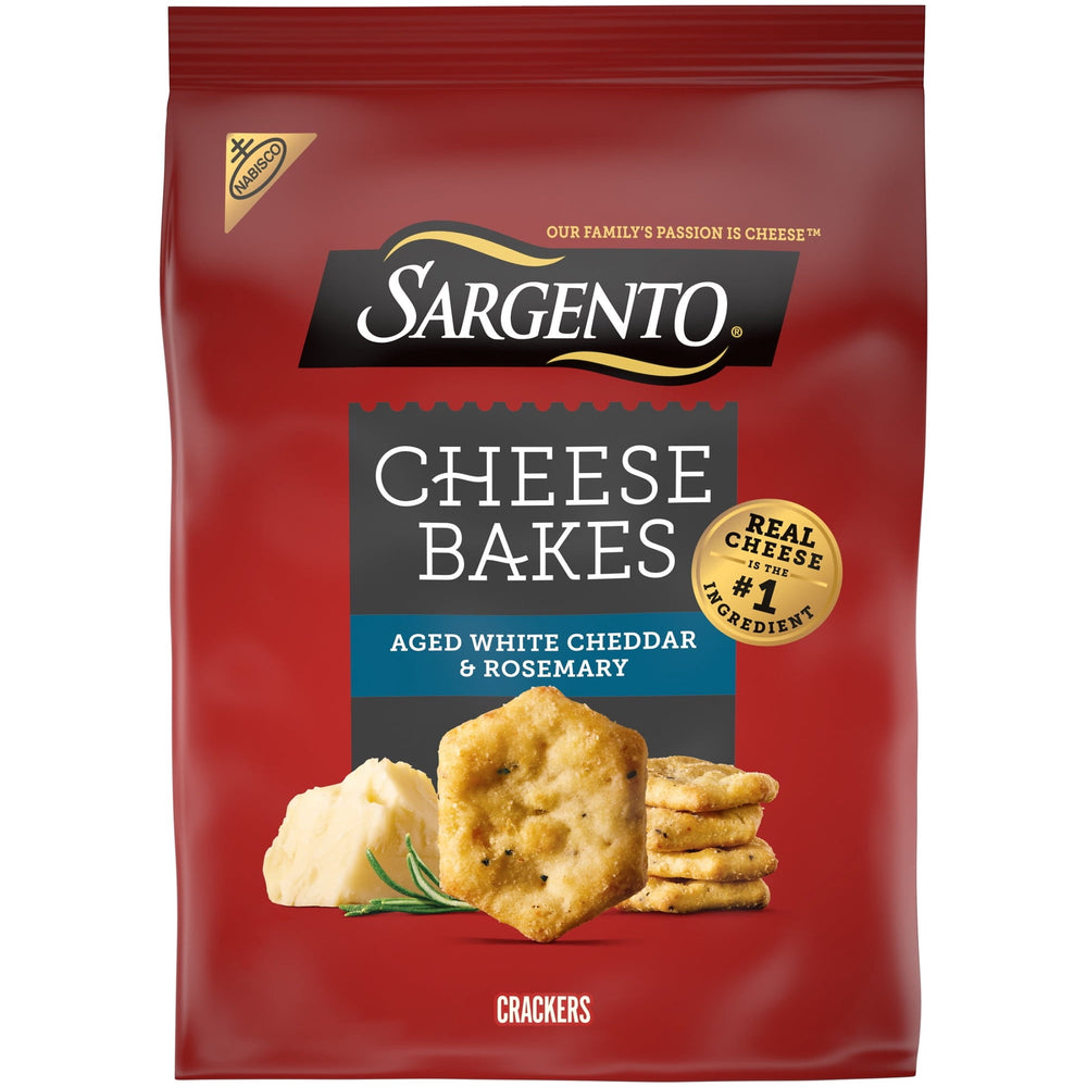 Sargento® Cheese Bakes Aged White Cheddar & Rosemary · Galletas saladas · 128 g