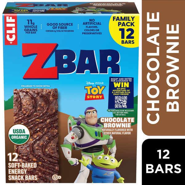 Zbar Chocolate Brownie Soft- Energy Organic · Barras · 12 pzas