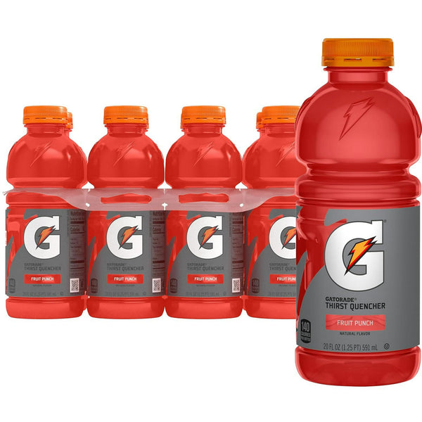 Gatorade Thirst Quencher Fruit Punch · Bebida · 8 pzas de 591 ml