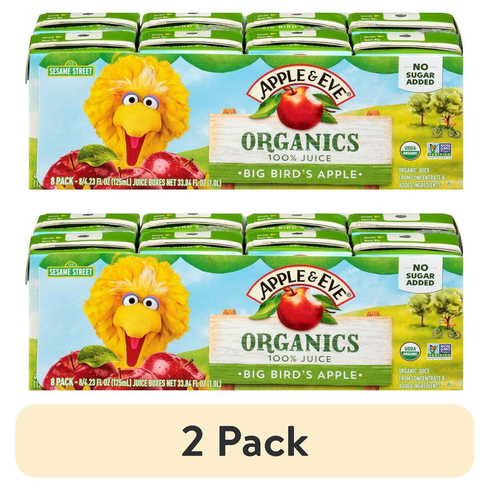 Apple & Eve Sesame Street Organics Big Bird’s Apple Juice · Bebida · 2 pack