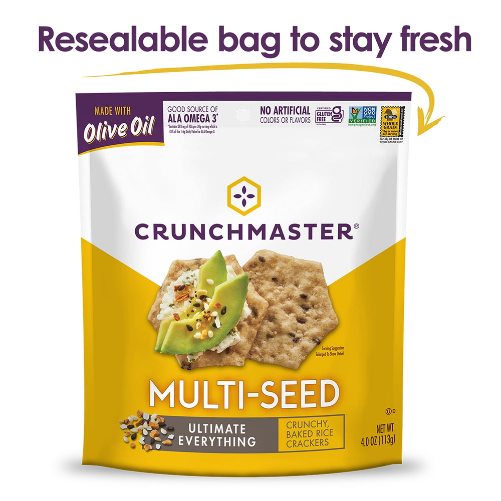 Crunchmaster Multi-Seed Cracker Ultimate Everything Gluten Free · Galletas saladas · 113 g
