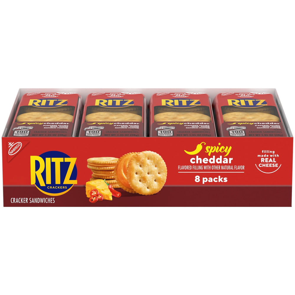 RITZ Spicy Cheddar Cheese 8 · Galletas saladas · 8 sobres