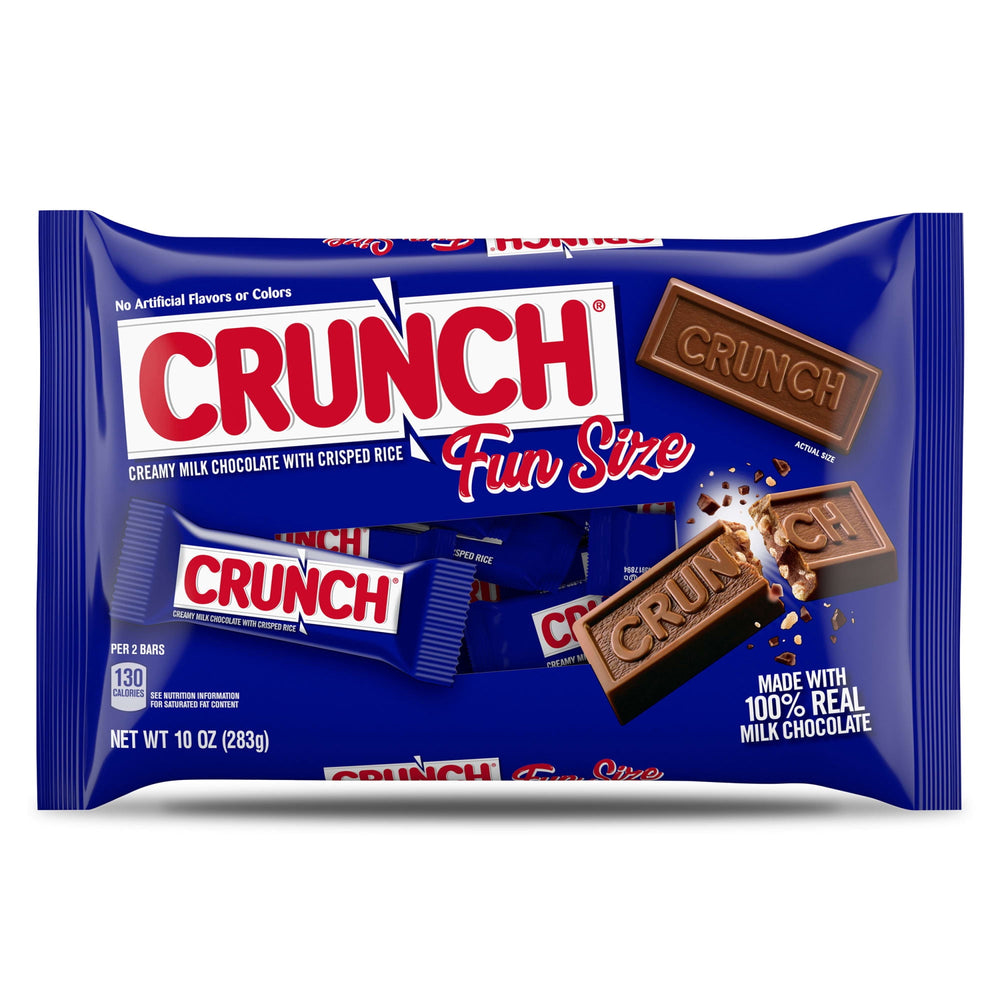 CRUNCH Milk Chocolate and Crisped Rice · Caramelos · 283 g · tamaño fun