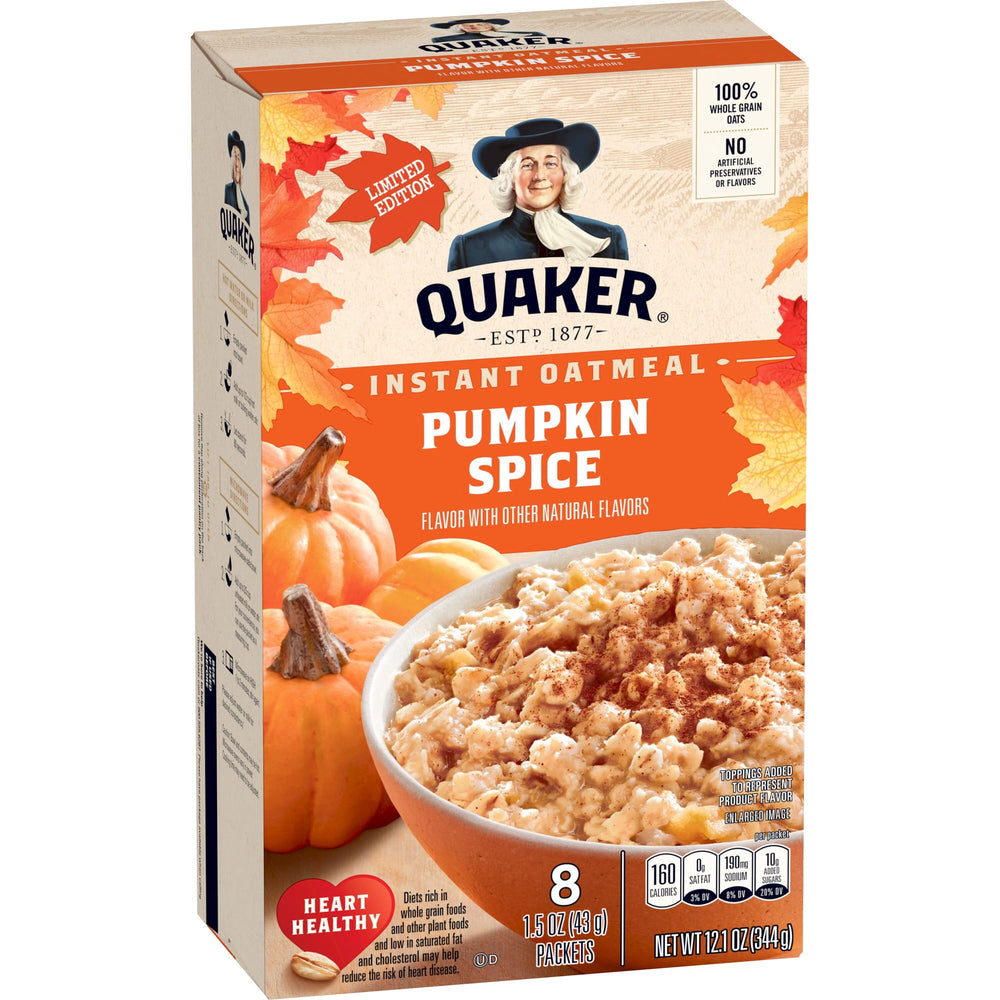 Quaker Pumpkin Spice · Cereal · 8 pzas de 43 g