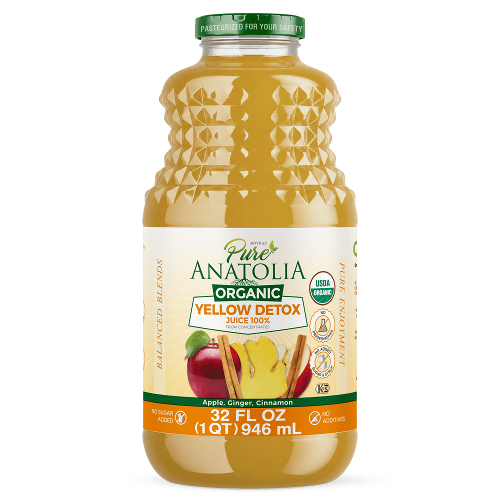 Pure Anatolia Organic Yellow Detox Juice · Bebida · 946 ml · botella