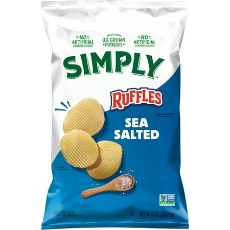 Ruffles Simply Sea Salted Potato · Papas · 227 g · bolsa