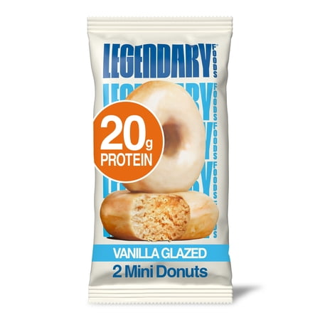 Legendary Foods Mini Protein Donuts Vanilla Glazed · Donas · 1 paquete