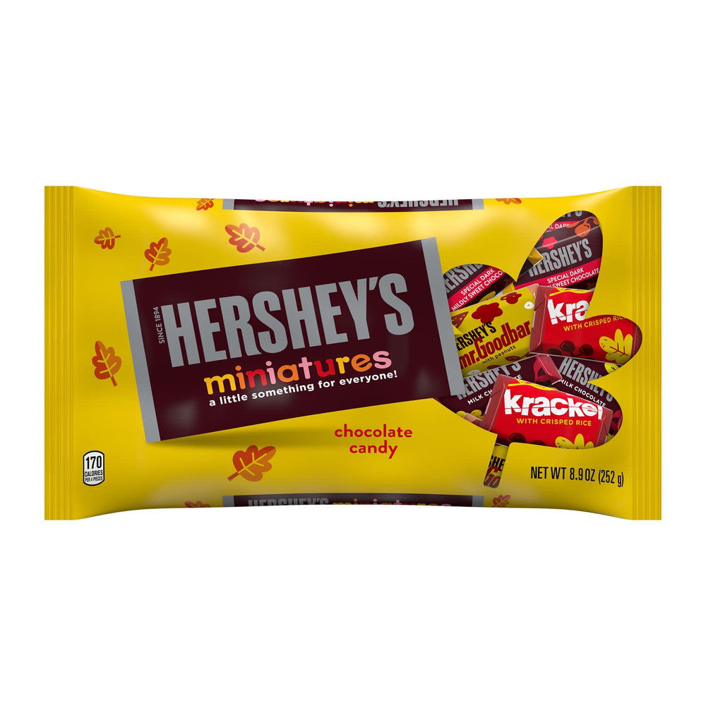 Hershey's Miniatures Assorted Chocolate Fall · Caramelos · 252 g · bolsa