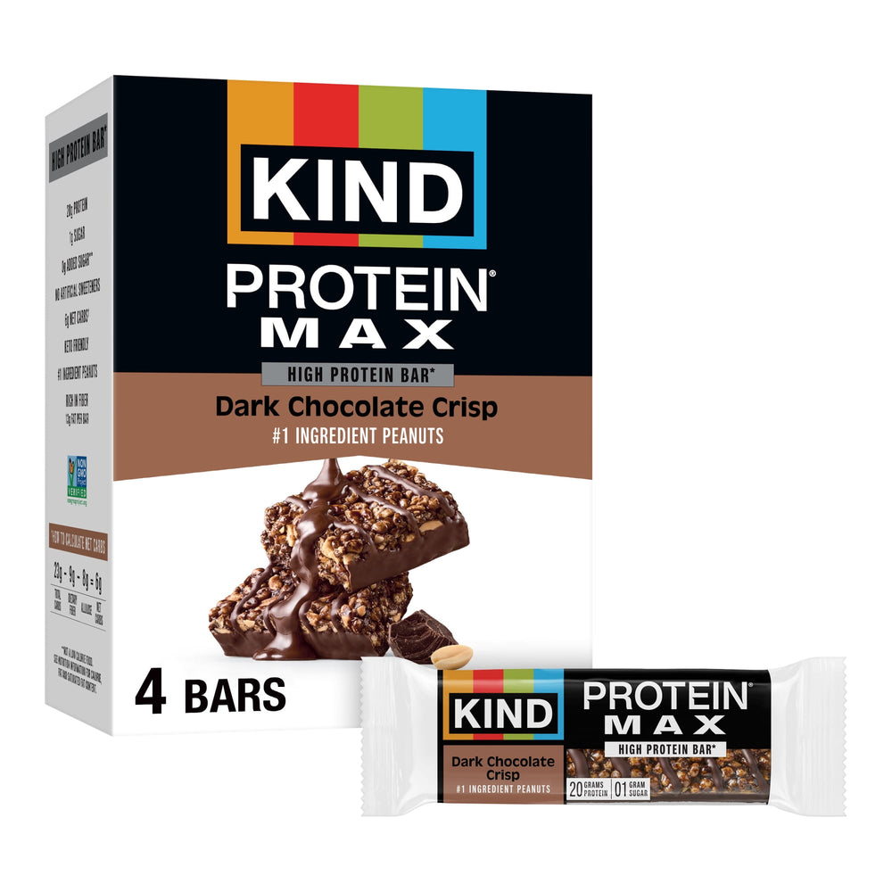 KIND Protein Max Dark Chocolate Crisp · Barra · 4 pzas de 247 g