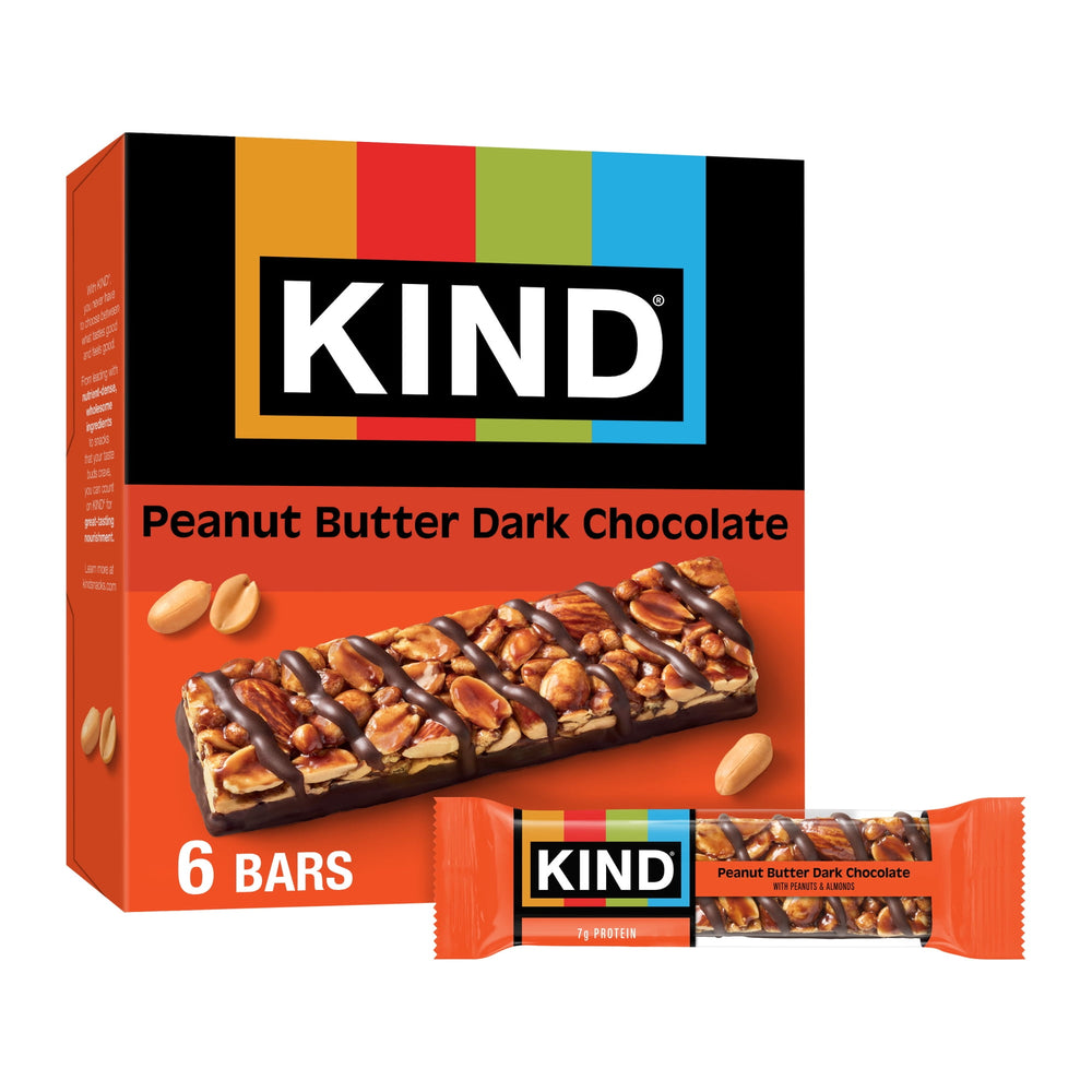 KIND Peanut Butter Dark Chocolate · Barra · 6 pzas de 40 g