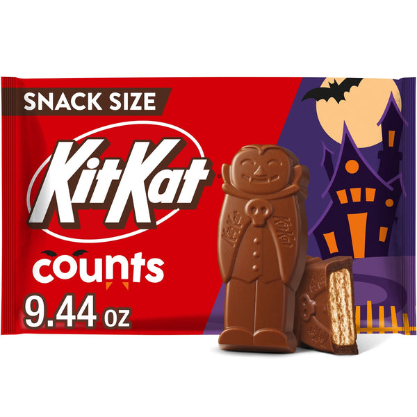 KIT KAT® Milk Chocolate Wafer Counts Halloween · Galletas · 268 g · bolsa · tamaño snack