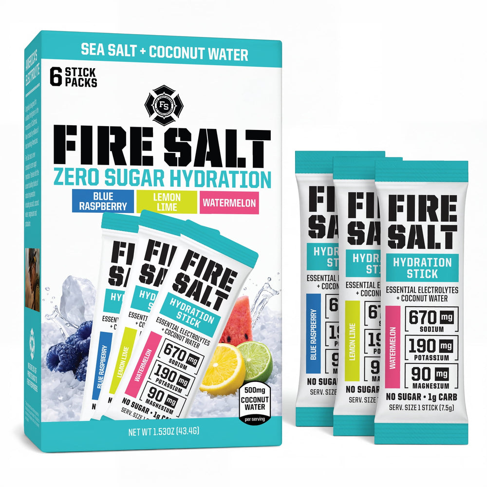 Fire Salt Variety Pack – Watermelon Lemon Lime · Polvo para agua · 6 pzas