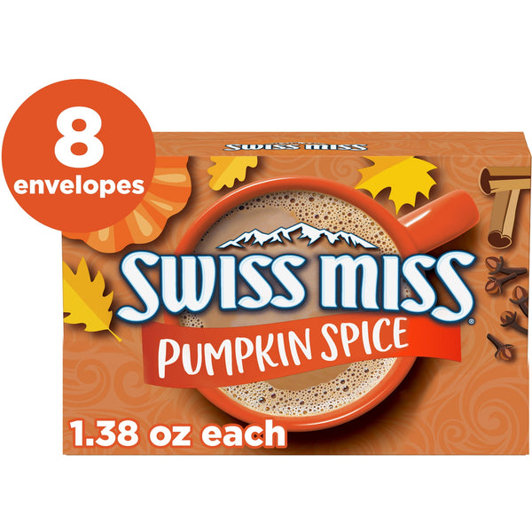 Swiss Miss Pumpkin Spice Hot Cocoa · Café y cremas · 8 pzas de 39 g