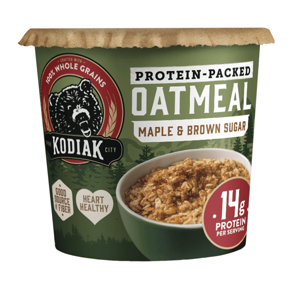Kodiak Protein-Packed Maple Brown Sugar Power Cup · Cereal · 60 g · vaso