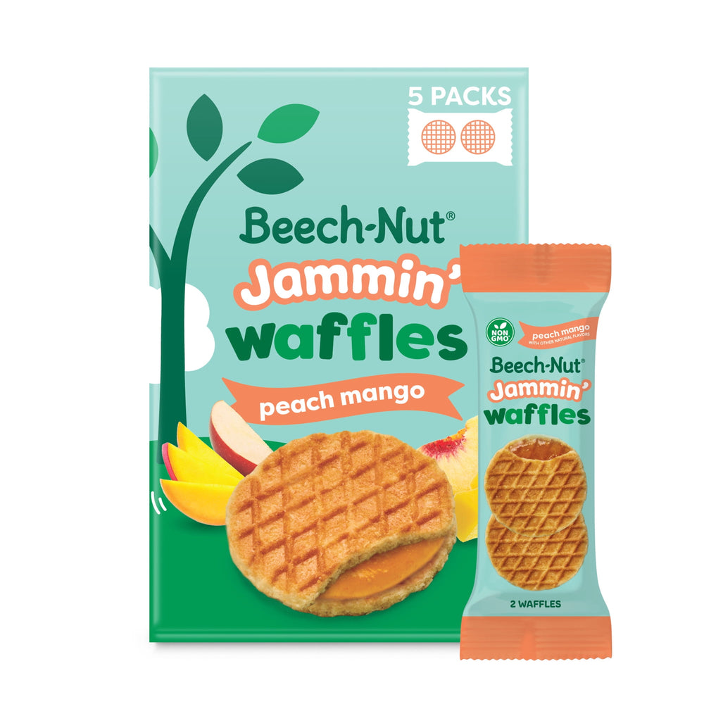 Beech-Nut Jammin' Waffles with Peach Mango Fruit Filling · Cereal · 5 pzas