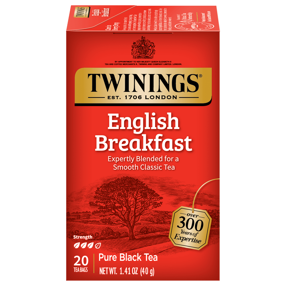 Twinings of London English Breakfast · Té · 20 pzas de 40 g