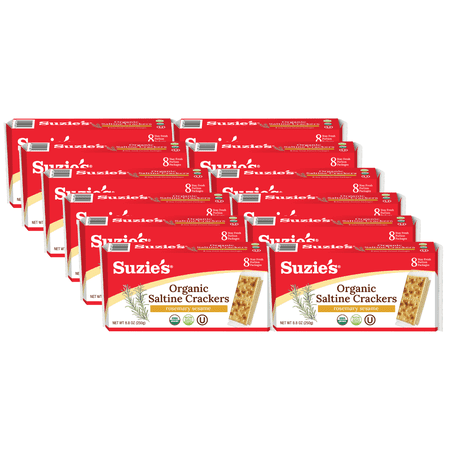 Suzie's Organic Rosemary Sesame Saltines |Healthy Gourmet · Galletas saladas · 249 g