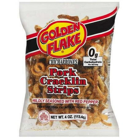 Golden Flake Chicharrones Pork Cracklin Strips · Frituras · bolsa