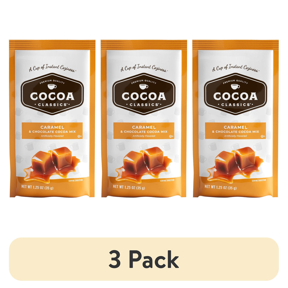 Cocoa Classics Caramel Cocoa Mix Hot Chocolate er Make · Caramelos · 3 pack de 35 g