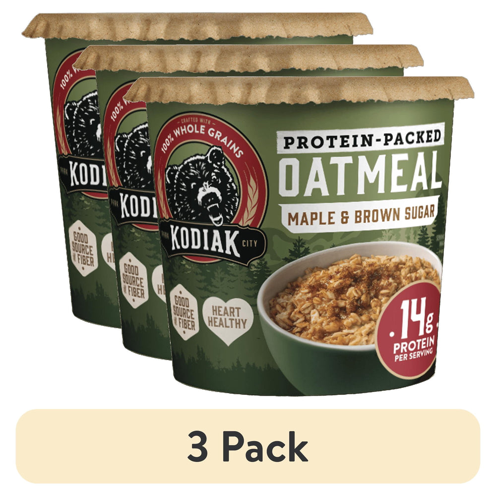 Kodiak Protein-Packed Maple Brown Sugar Power Cup · Cereal · 3 pack de 60 g
