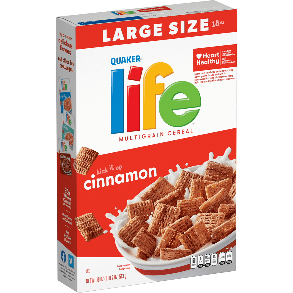Quaker Life Multigrain Cinnamon · Cereal · 510 g