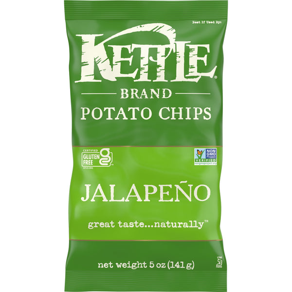 Kettle Brand Jalapeno · Papas · 142 g