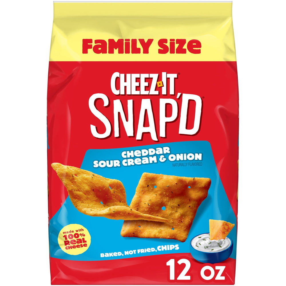 Cheez-It Snap'd Cheddar Sour Cream and Onion Cheesy · Galletas saladas · 340 g