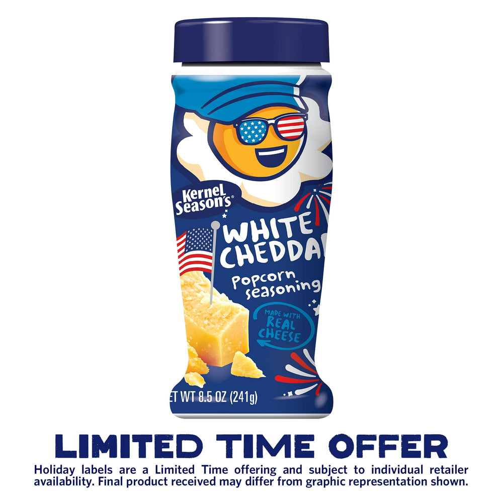 Kernel Seasons White Cheddar Gourmet Seasoning · Palomitas · 241 g · jumbo