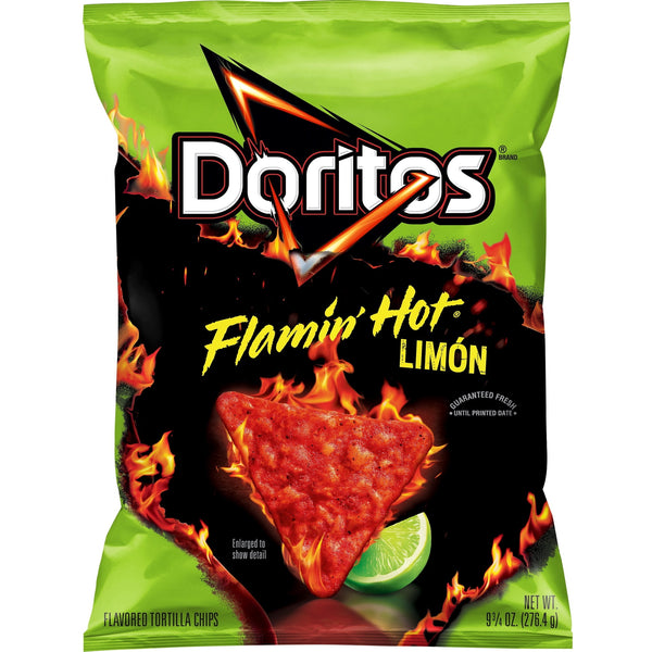 Doritos Flamin' Hot Limon · Totopos · 276 g · bolsa