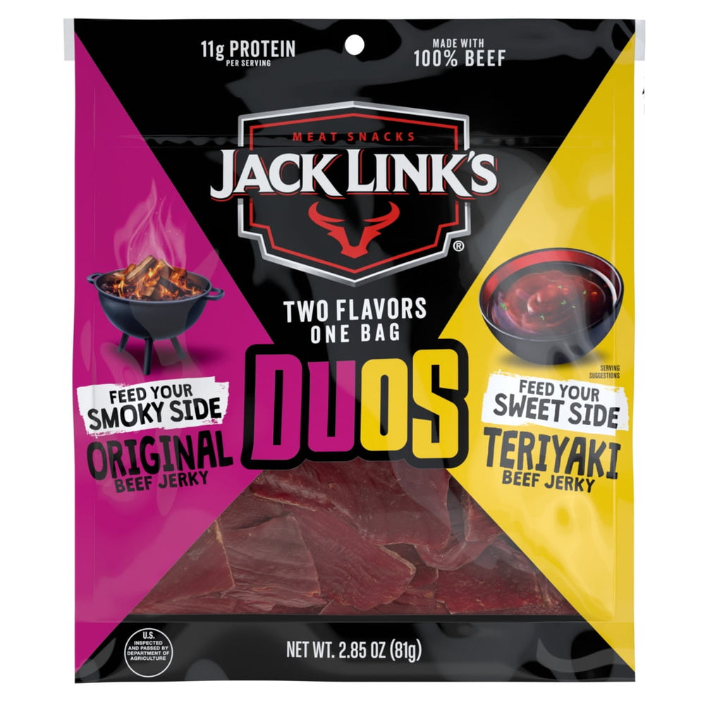 Jack Link's DUOS Original and Teriyaki · Carne seca · 81 g