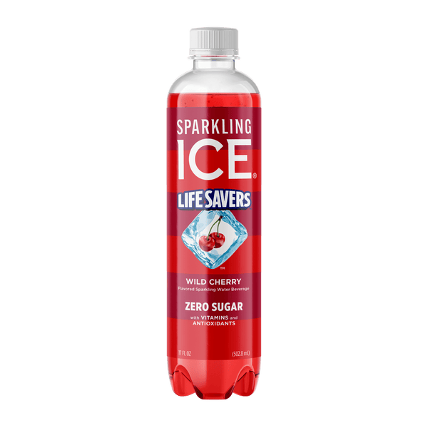 Sparkling Ice® Life Savers Wild Cherry Zero Sugar · Bebida · 482 g · botella