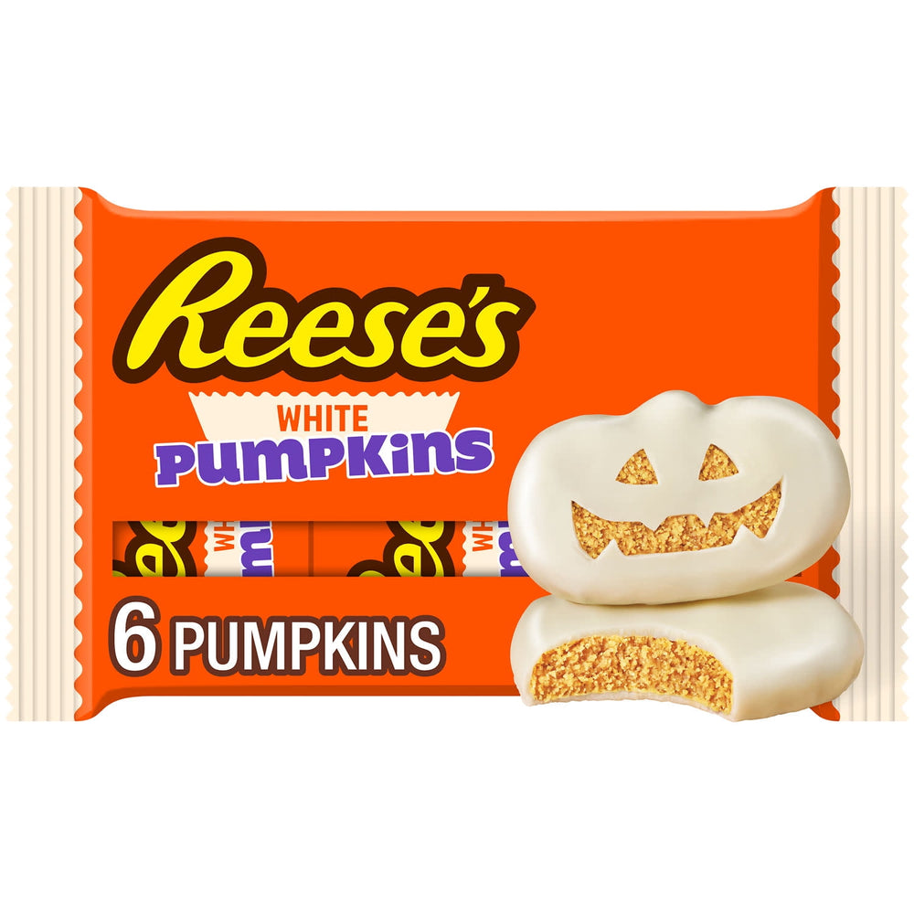 Reese's White Creme Peanut Butter Pumpkins Halloween · Caramelos · 6 pzas de 34 g