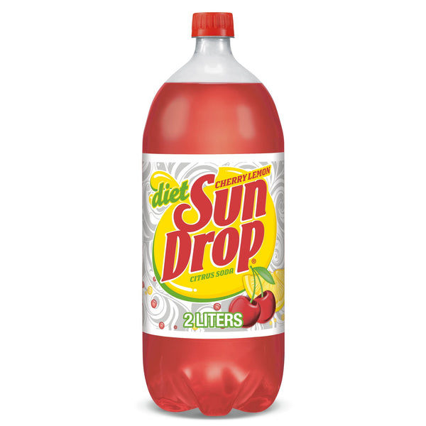 Diet Sun Drop · Refresco de cereza y limón · 2000 ml