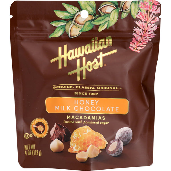 Hawaiian Host Honey Glazed Milk Choc Mac · Caramelos